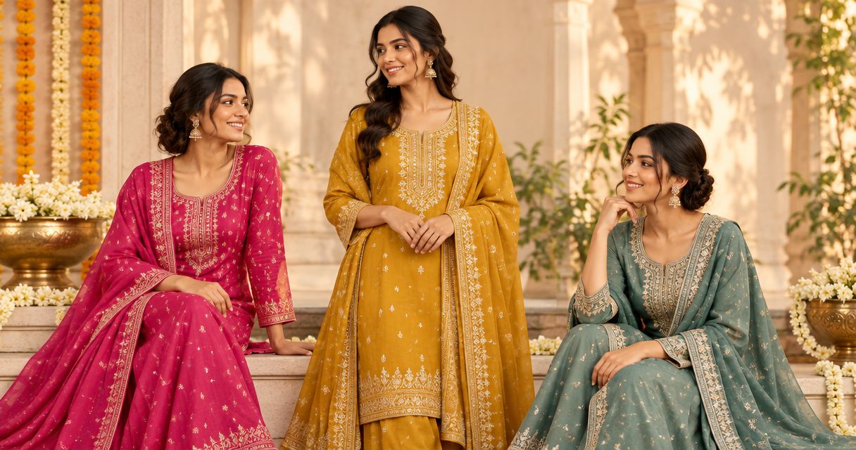 Punjabi suits in Singapore for festive family gatherings