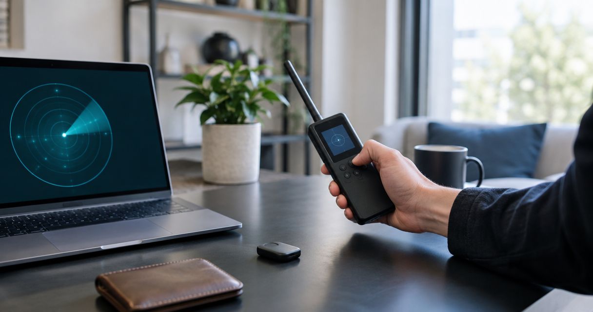 Can a bug sweep detect a passive GPS tracker with no signal?