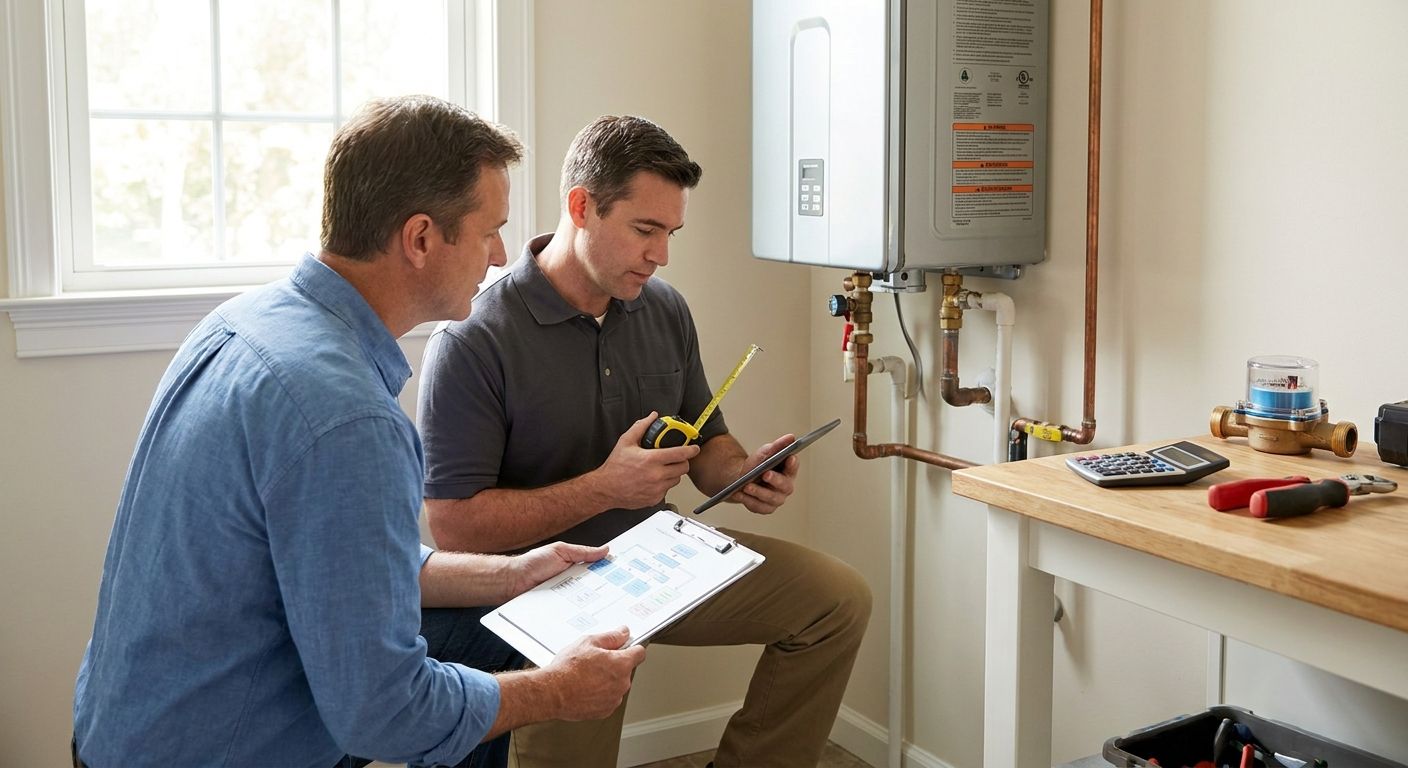 How to size a tankless water heater for your home