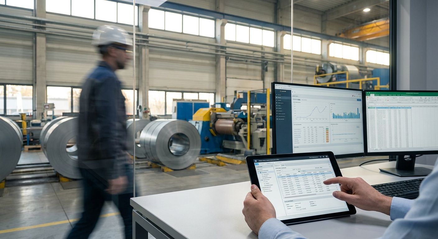 Order entry automation for steel manufacturers
