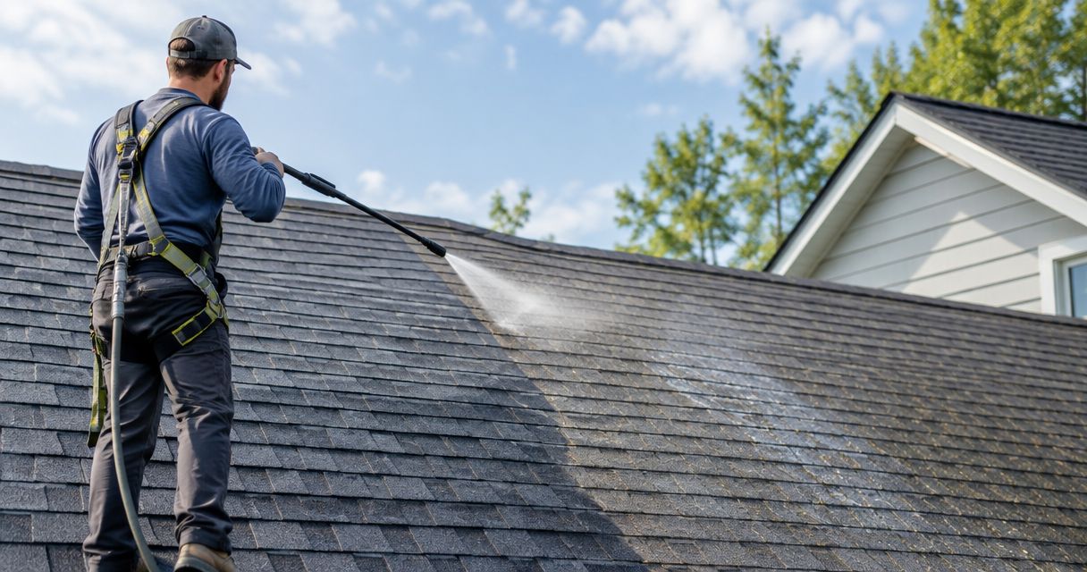 Best roof cleaning solutions for asphalt shingle roofs