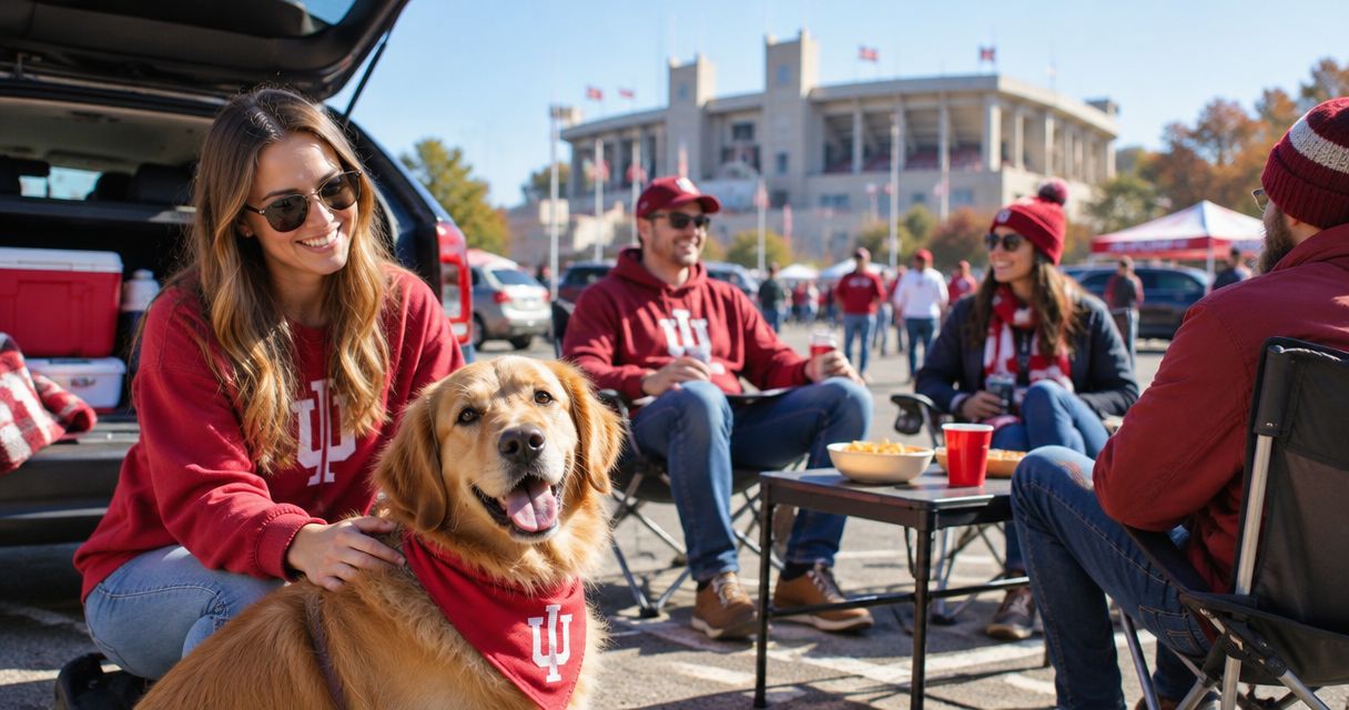 Best parking for IU football fans attending with dogs