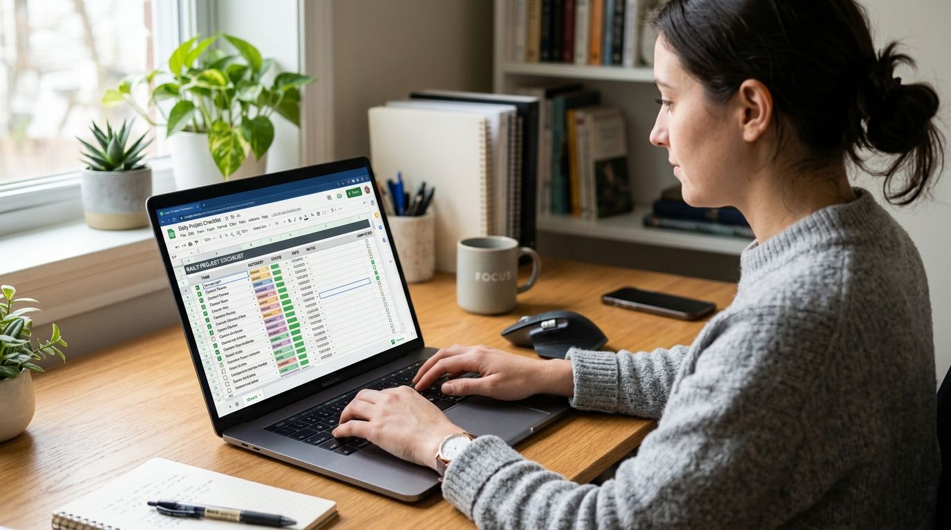 How to build a Google Sheets tracker for your checklist