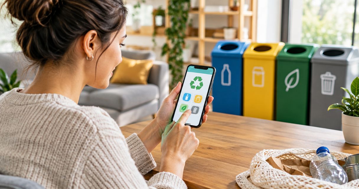 Beste Recycling-Apps zur Mülltrennung nach der Entrümpelung 2026