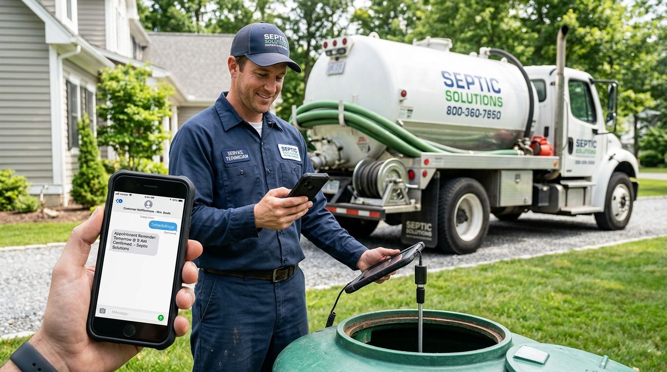 Business SMS service for septic service companies