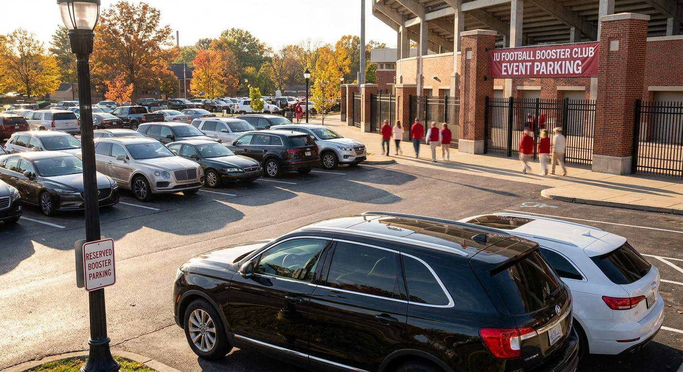 Parking for IU football booster club and donor events