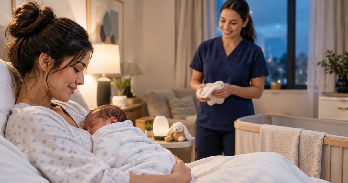 Maternity discharge to newborn night nurse care: 2026 workflow