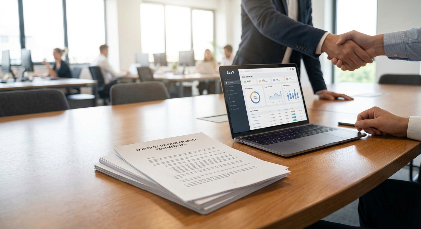 Contrat de partenariat commercial pour startups SaaS