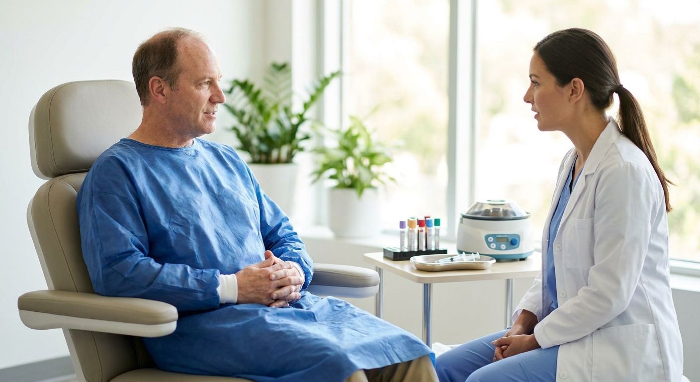 PRP hair restoration for men