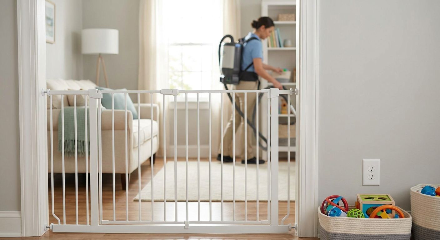 How to childproof your home before a cleaning visit