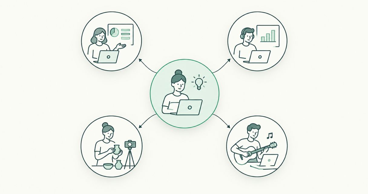 Side hustle ideas from home for people who can teach a skill