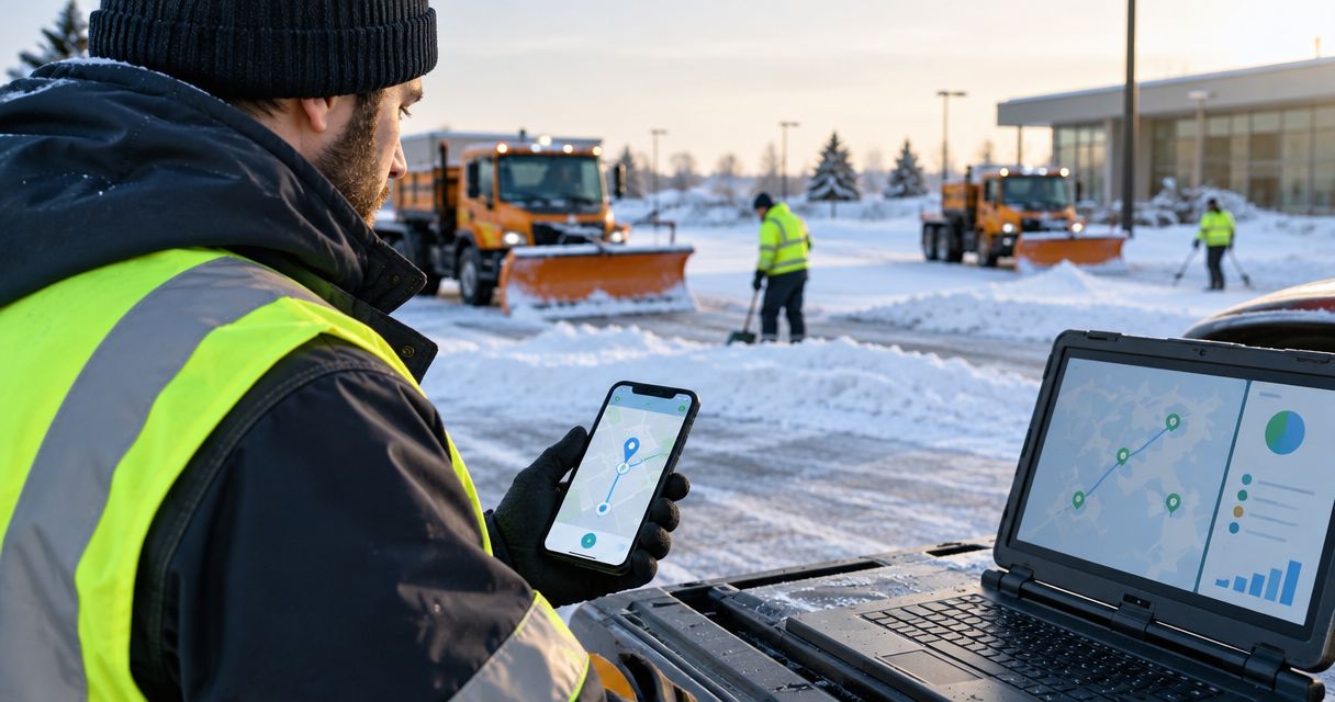 Snow crew clock-ins to your property's security log: 2026 workflow