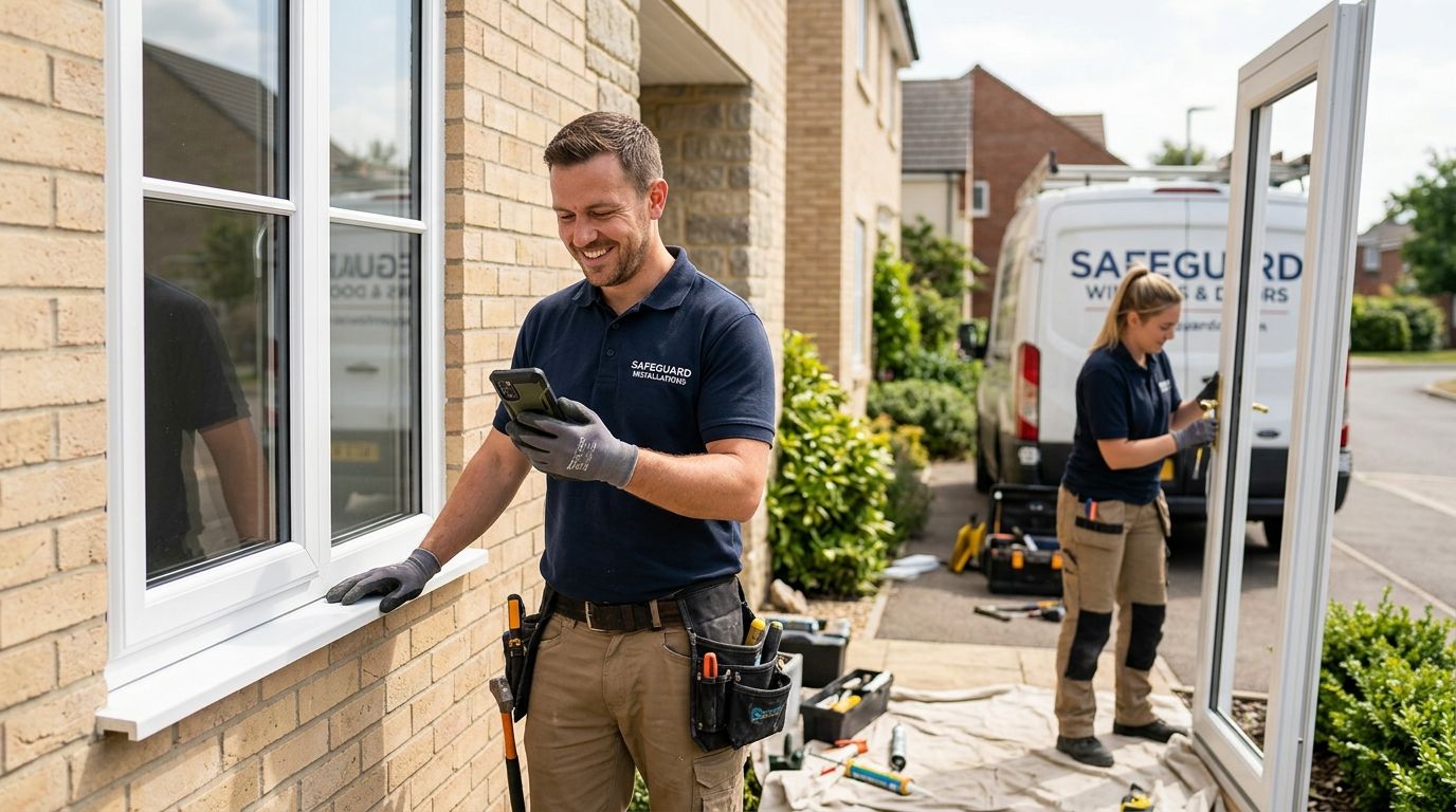 Business SMS service for window and door installation companies