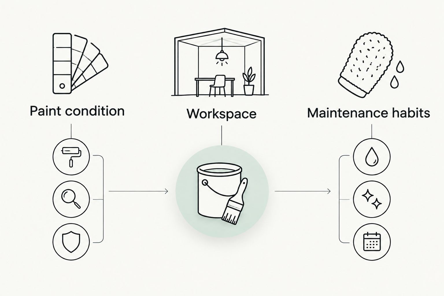 Three checks for choosing ceramic protection: paint condition, workspace, and maintenance habits.