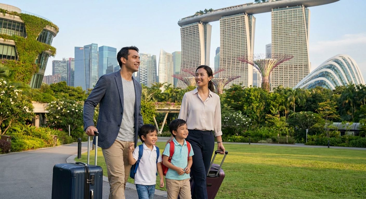 How to relocate to Singapore with a family for work