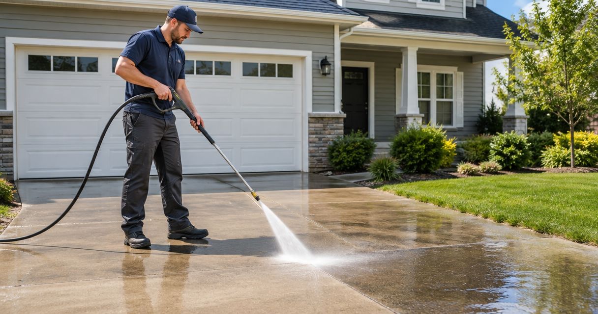 Driveway cleaning services for Callahan rental properties