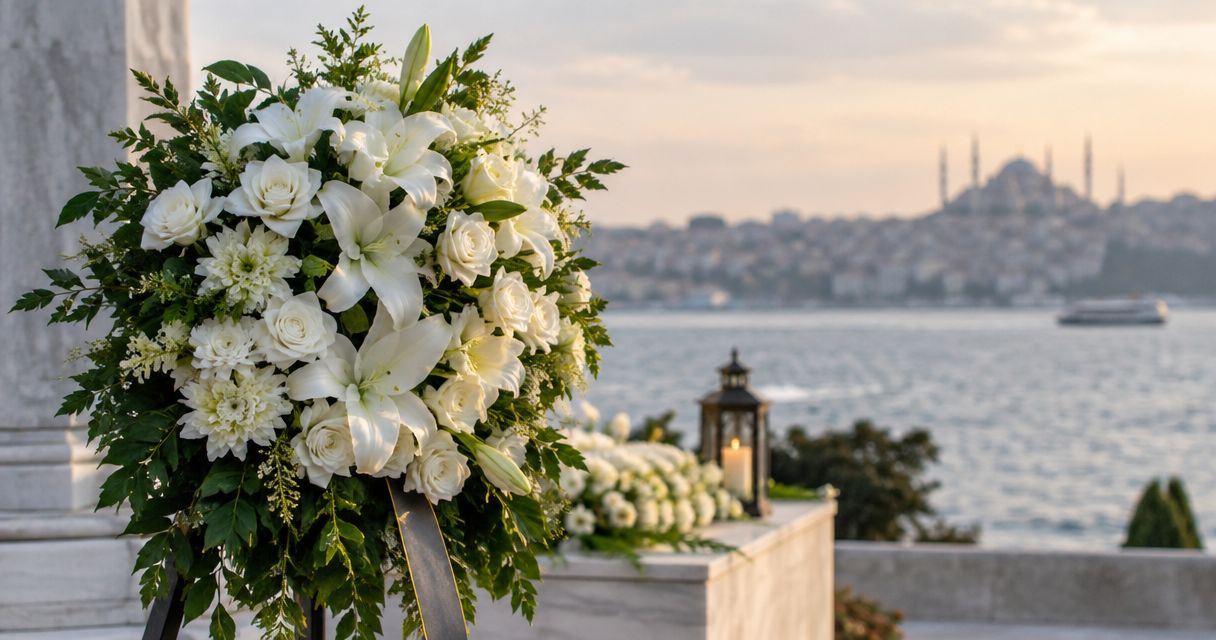 Best sympathy and funeral flower arrangements in Istanbul 2026