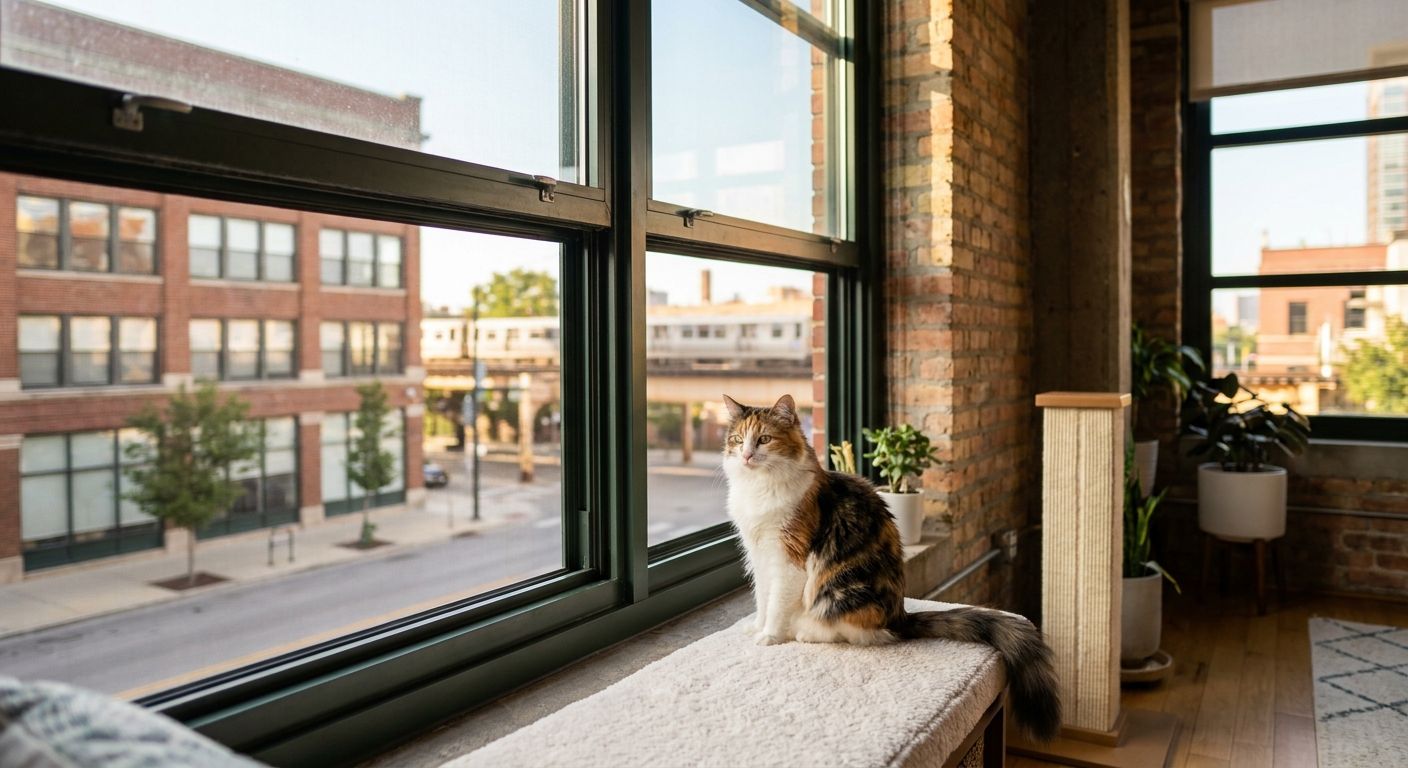 Cat friendly apartments in West Loop Chicago