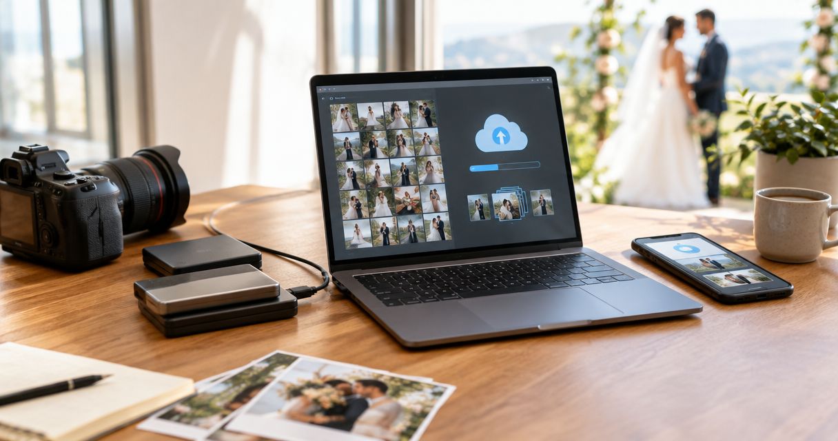 How much cloud storage does a wedding photographer need per event?