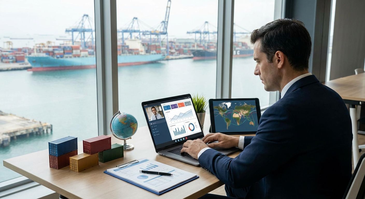 Virtual office for import and export businesses