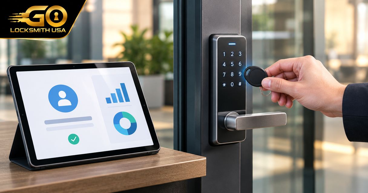 How to connect a commercial keypad lock to a visitor sign-in system