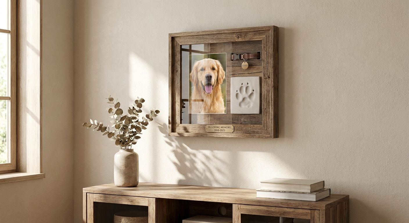 Pet memorial wall art