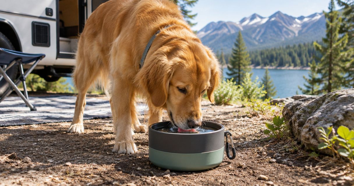Best dog water bowls for RV and camping trips in 2026