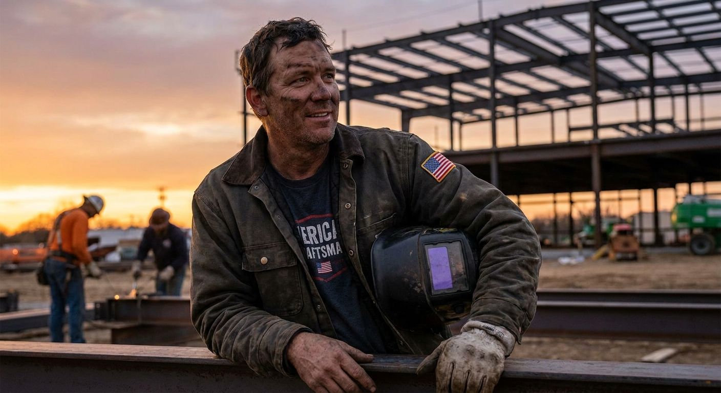 Patriotic apparel for tradesmen and skilled workers