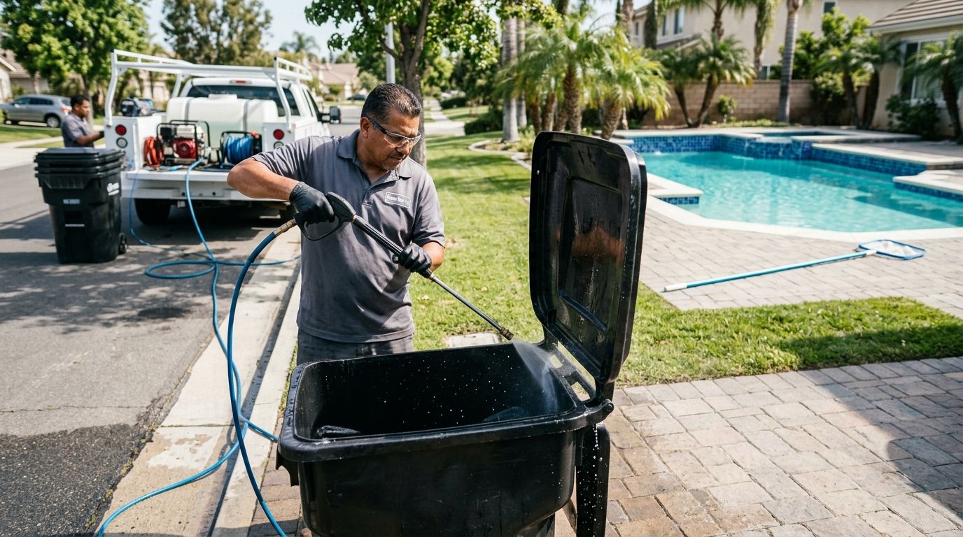 Best trash bin cleaning service for pool service companies
