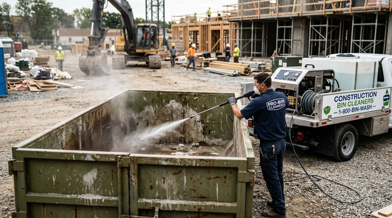 Best trash bin cleaning service for construction site dumpsters