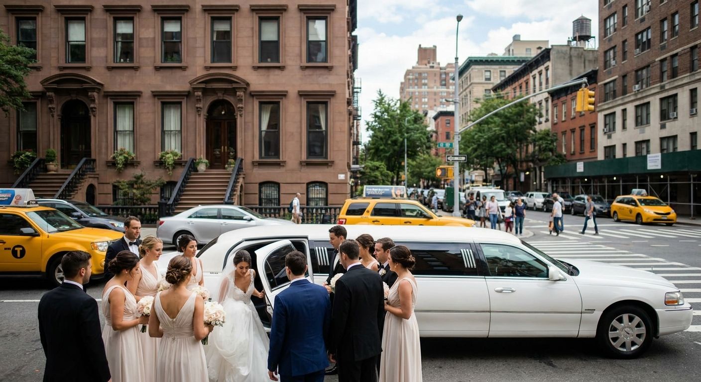 Best wedding limo service for large bridal parties in NYC