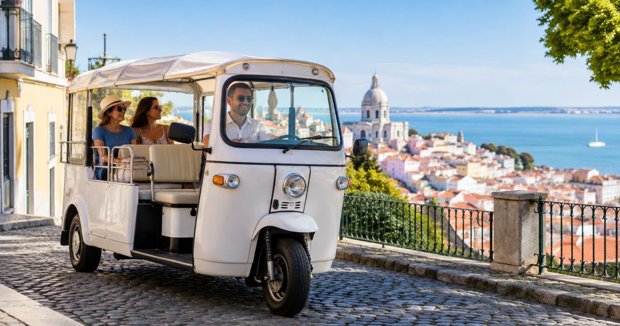 Tuk tuk tours in Lisbon: are attraction tickets included?