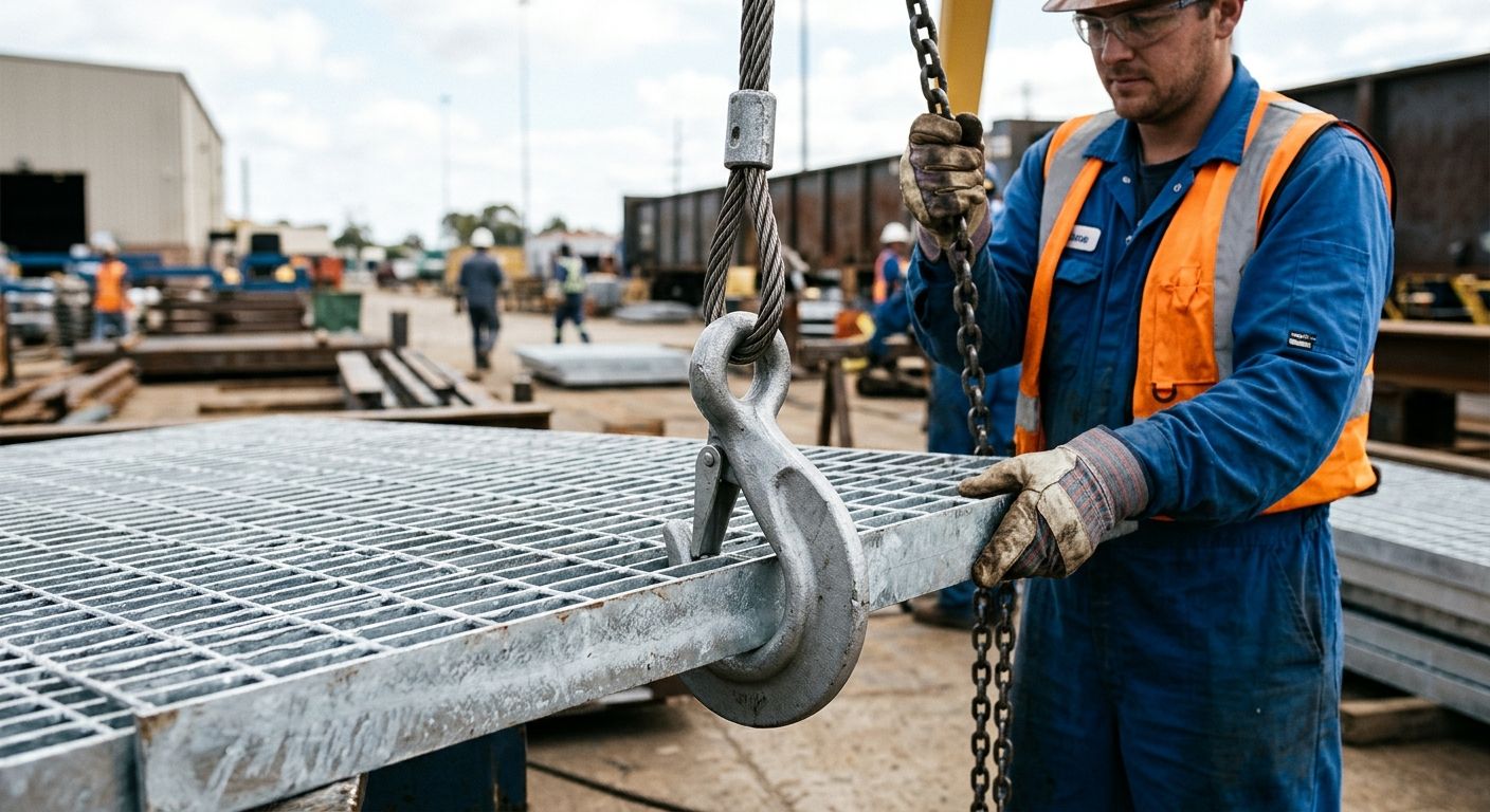 What evidence supports grating lifting hook safety claims?