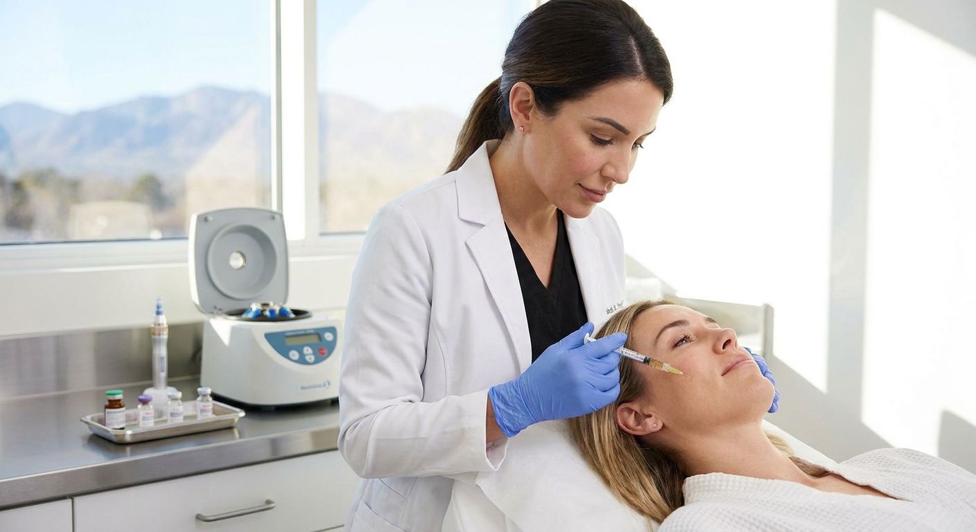 PRP facial for anti-aging skin renewal