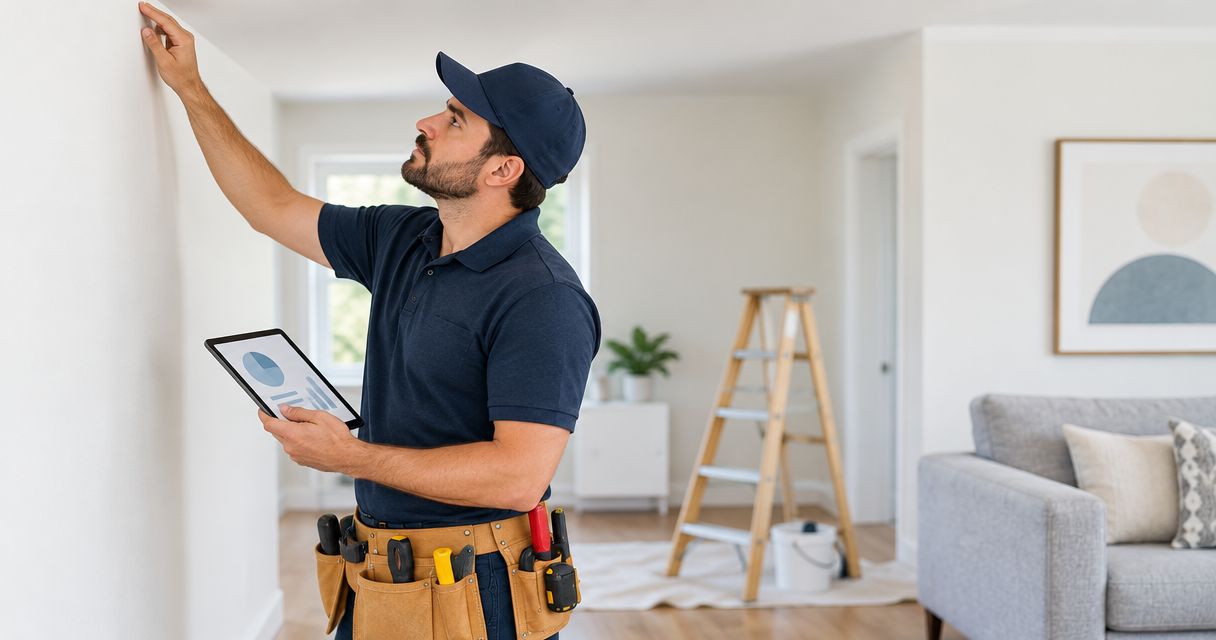 Home maintenance checklist for painted walls and ceilings