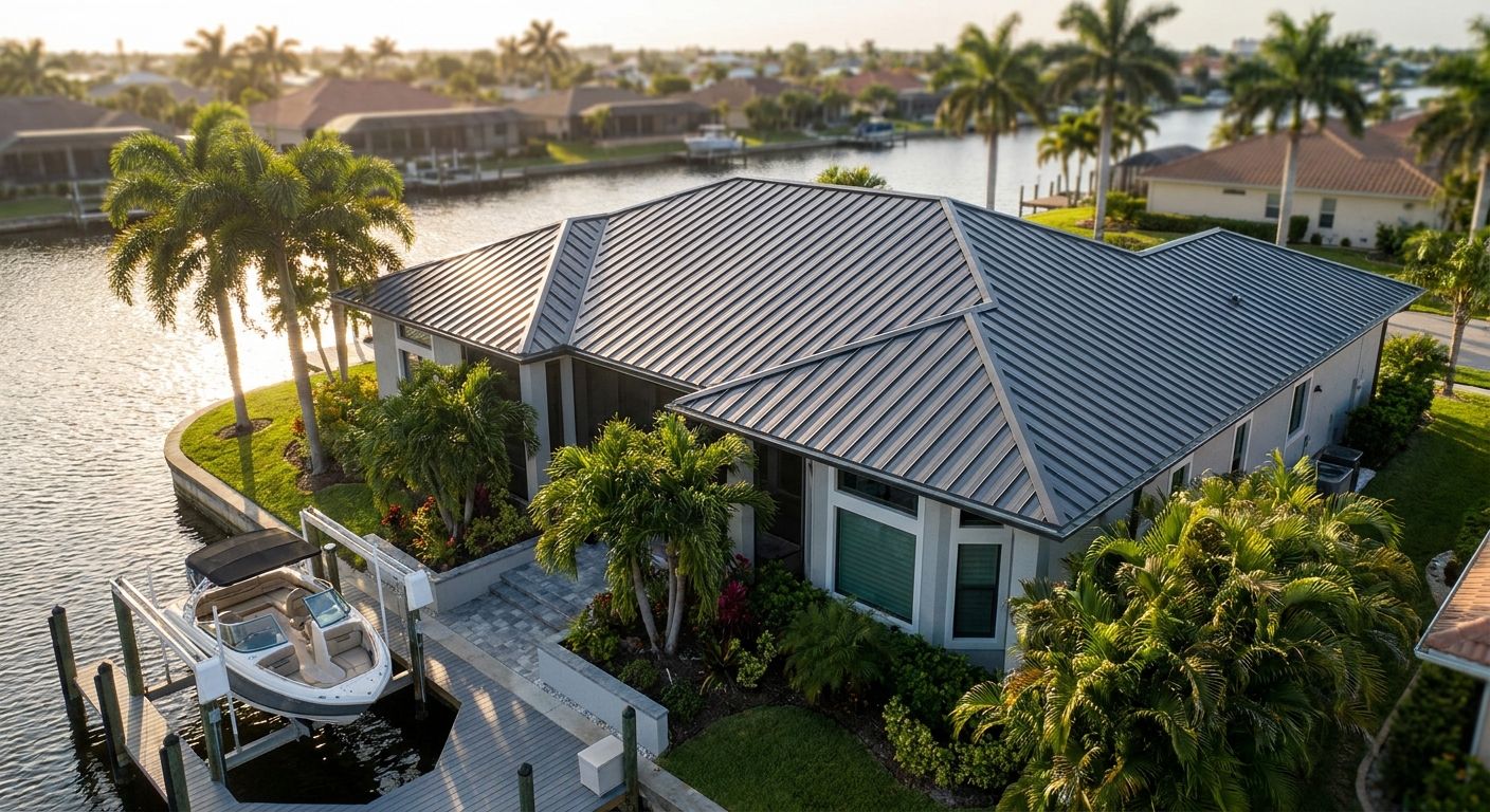 Metal roofing in Cape Coral