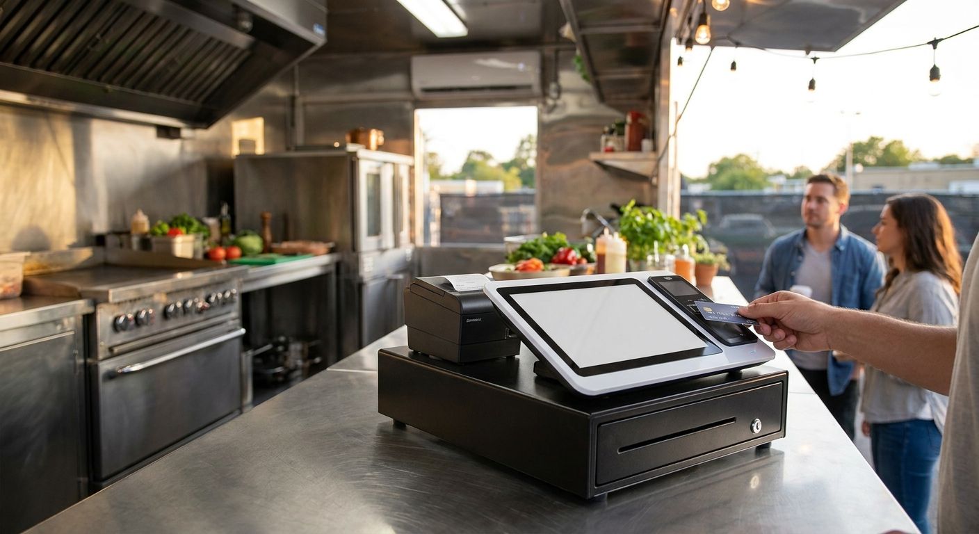 Complete POS terminal for food trucks and mobile vendors