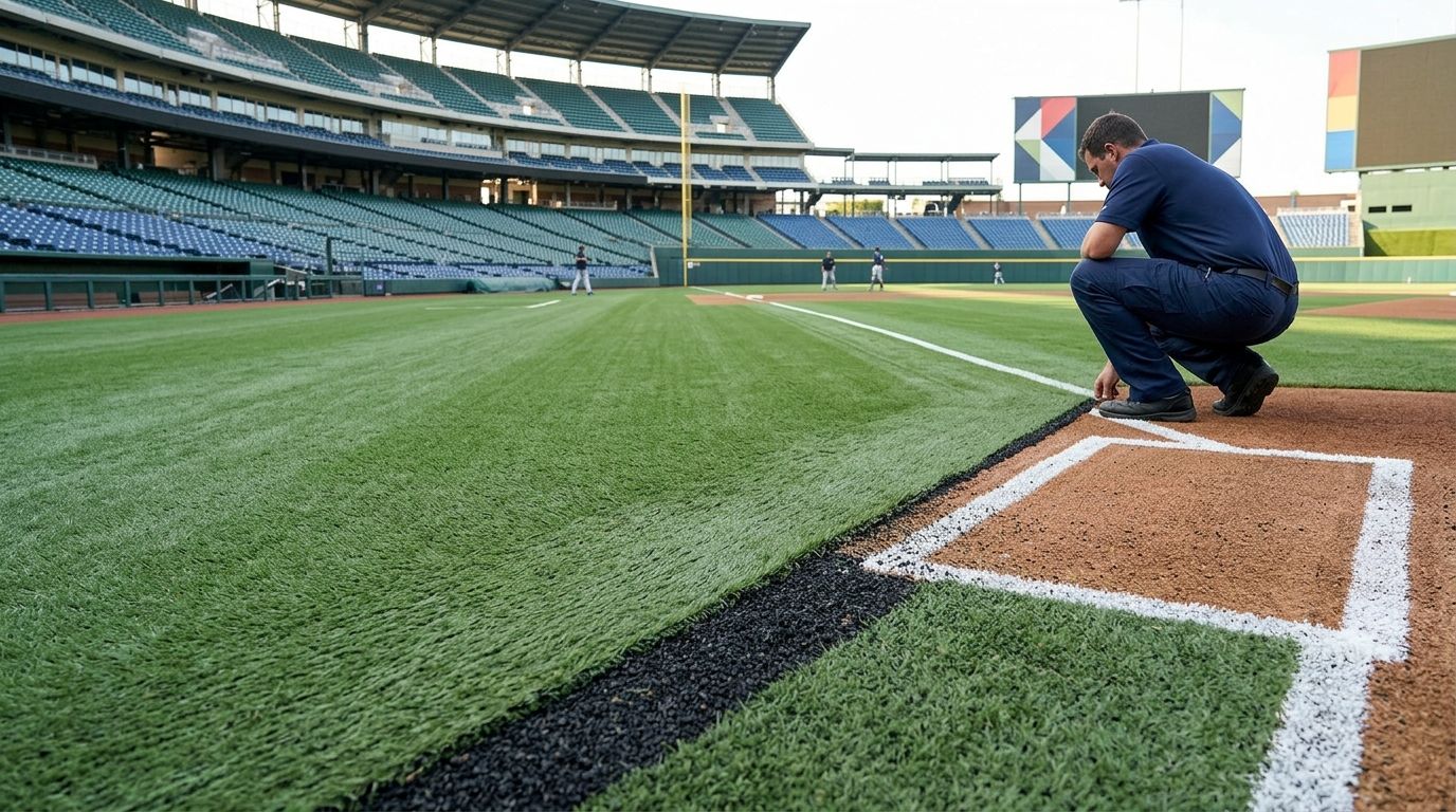 How many MLB stadiums have artificial turf?