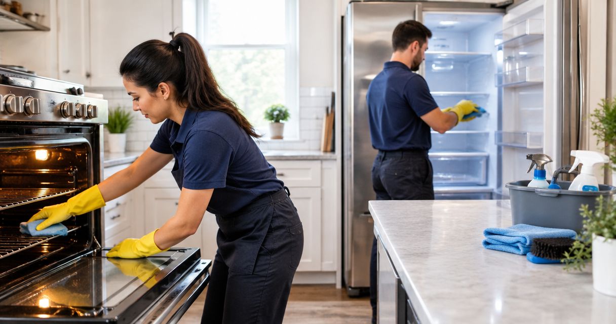Do house cleaners clean inside the oven and fridge?