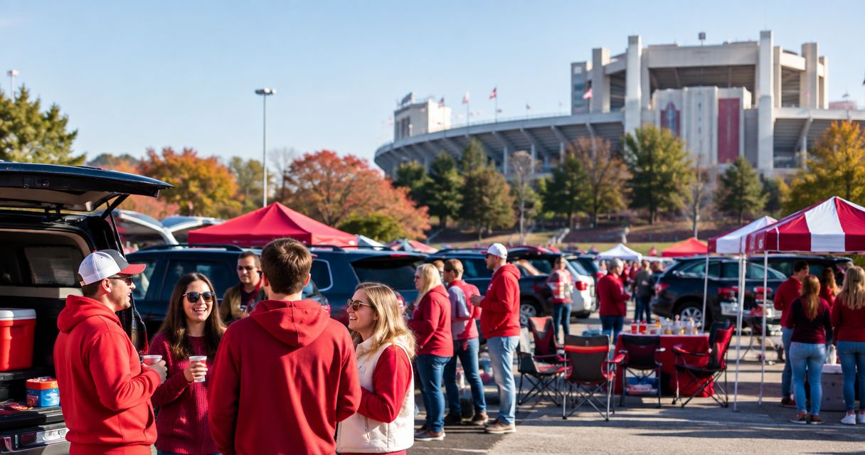 Is there a size limit for IU football tailgate parking spots?