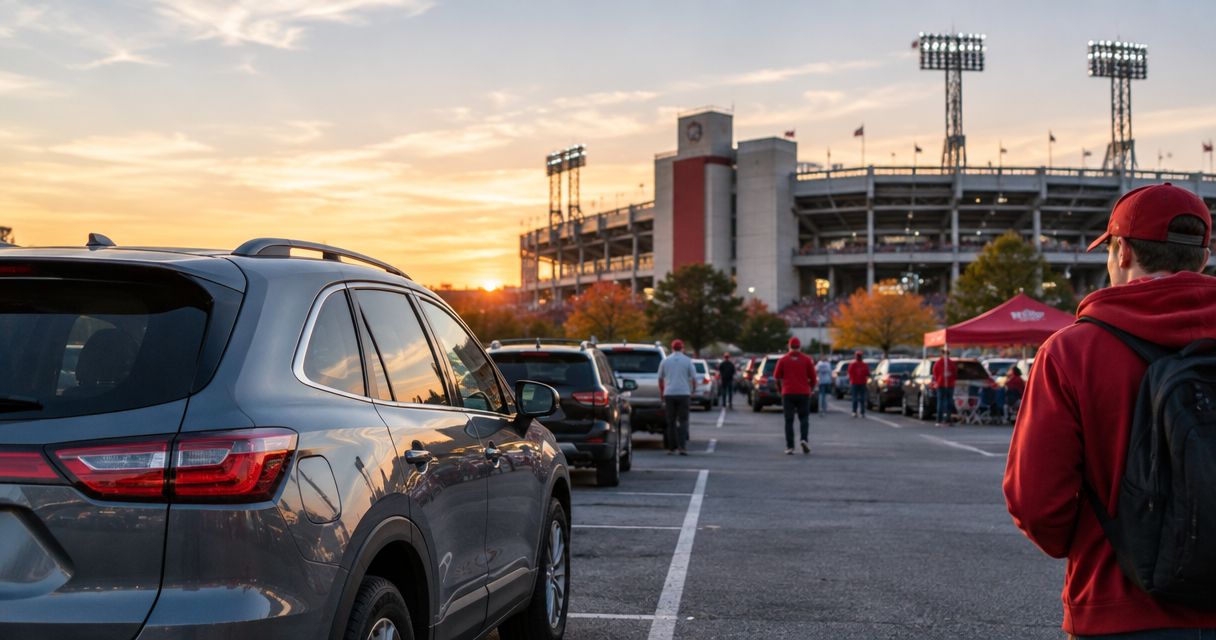 Is it safe to leave my car overnight at IU football parking?