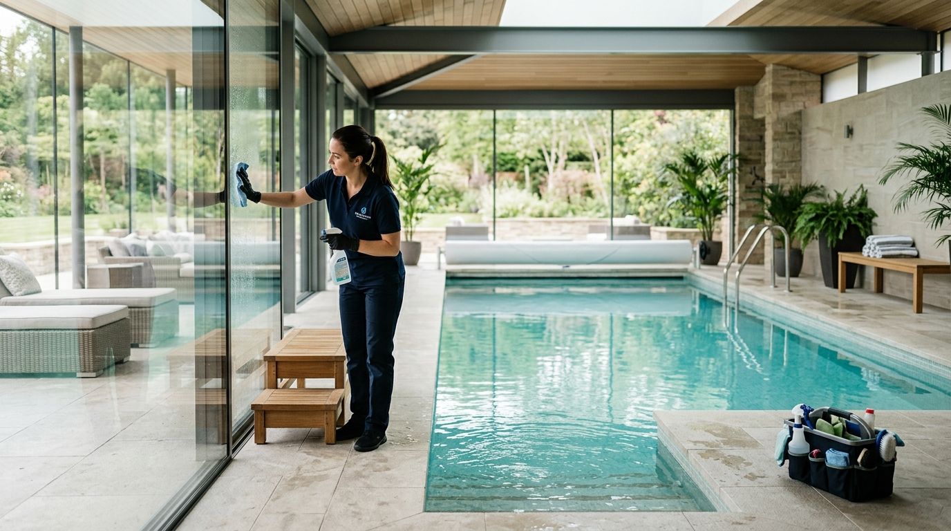 House cleaning for homes with indoor pools