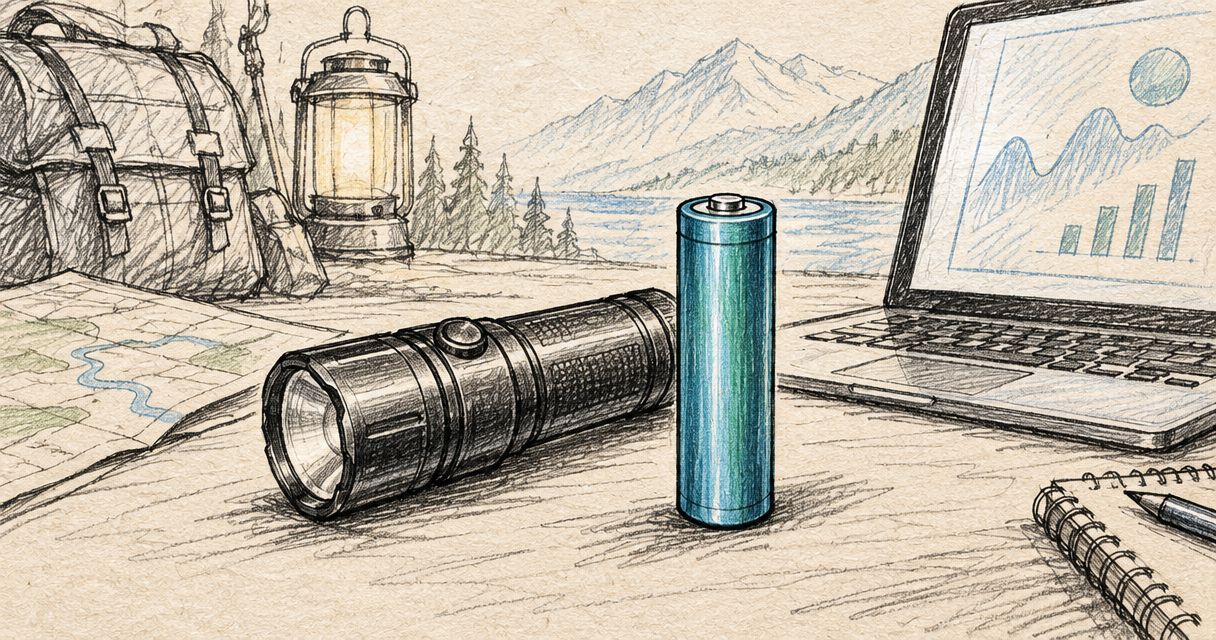 How long does an Olight 21700 battery last on a single charge?