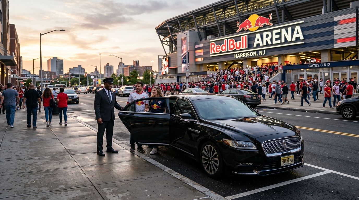 Car service for Red Bull Arena soccer games in Harrison NJ