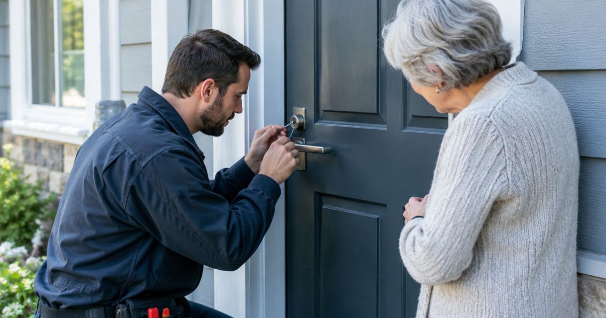 Can you arrange home lockout service for a family member?