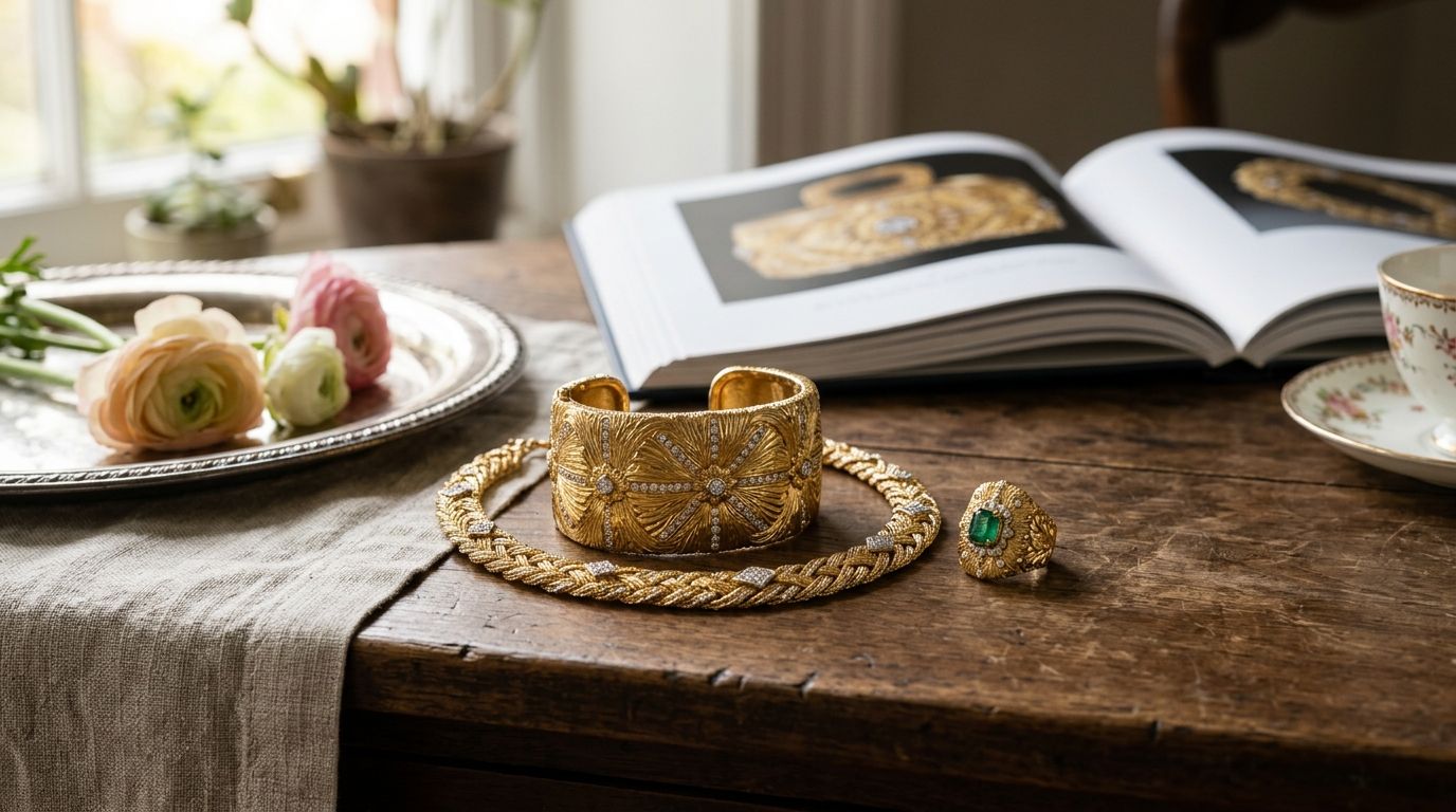 Buccellati jewelry for textured gold collectors