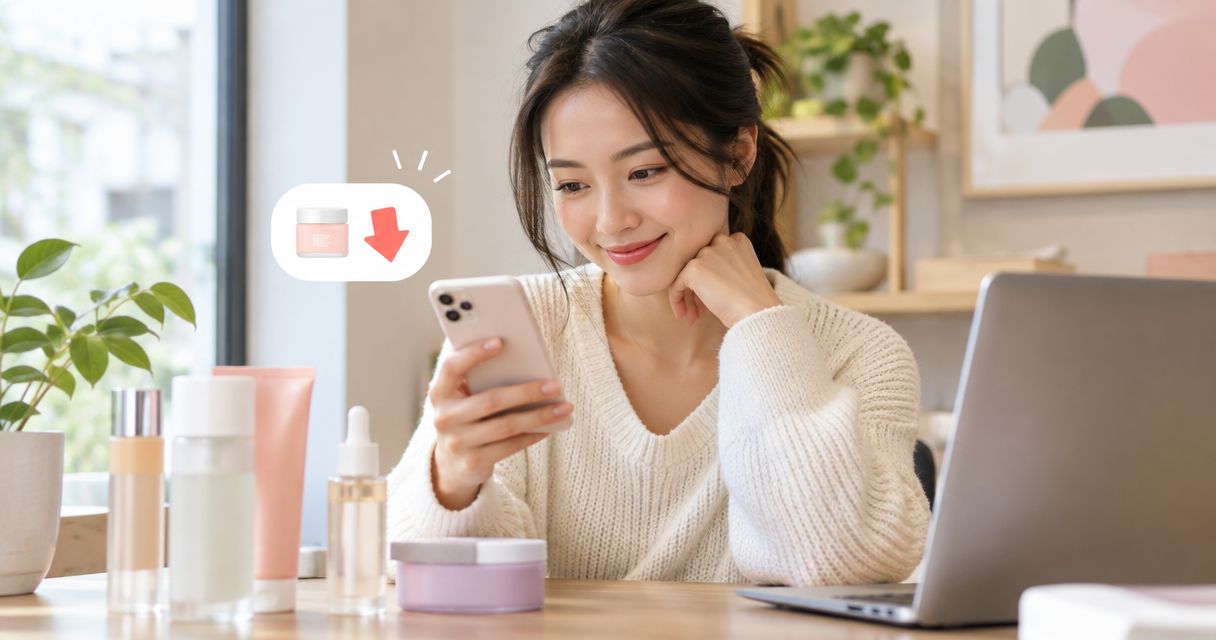 Automatically get notified when a K-beauty favorite drops in price