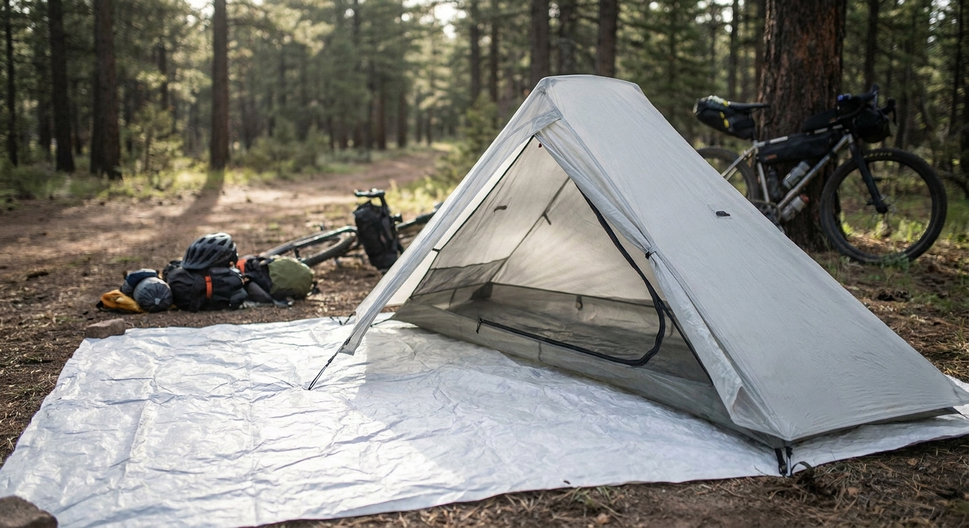 Tyvek footprint for bikepacking tents