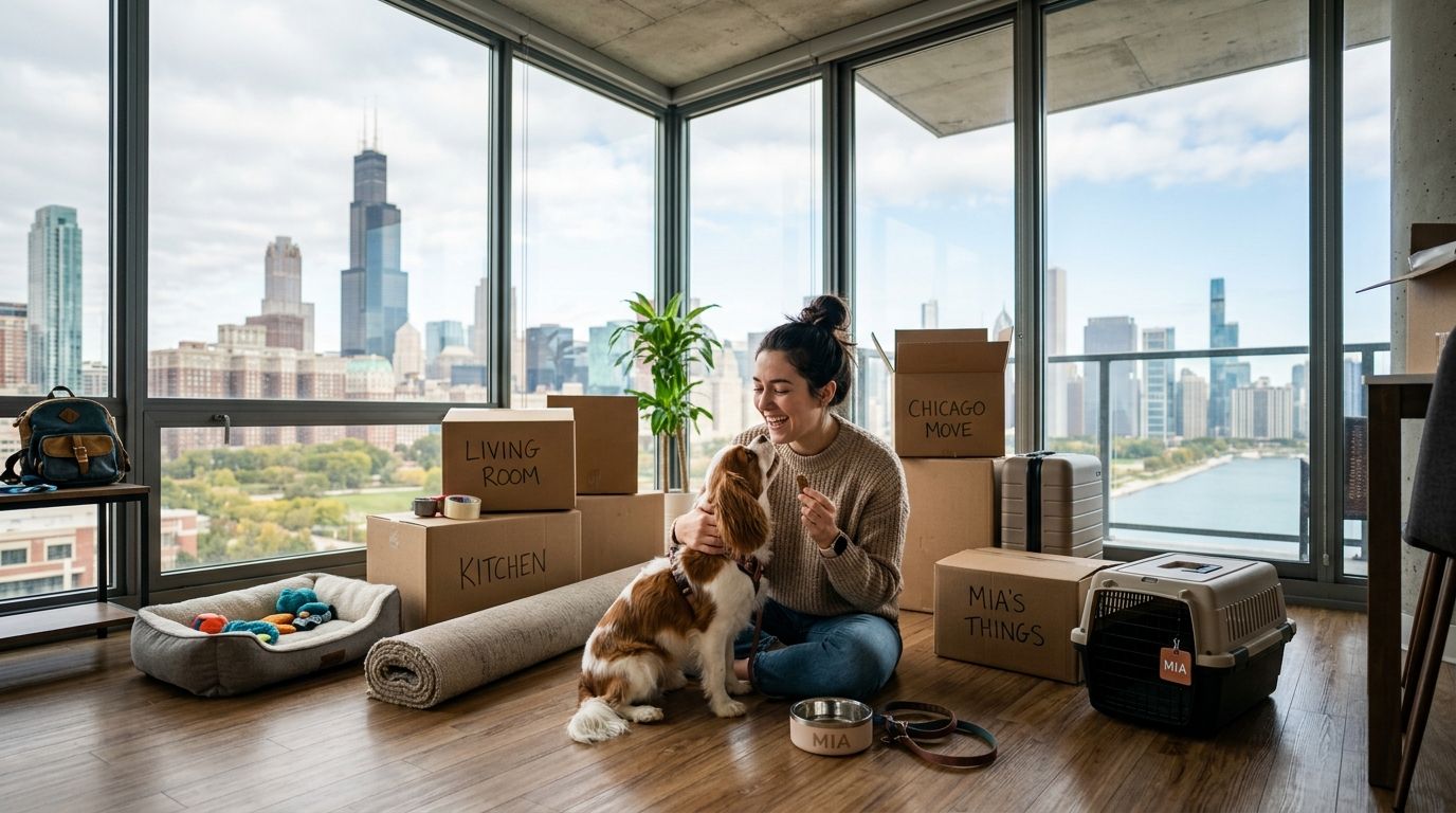 How to plan a pet's move into a Chicago high rise apartment