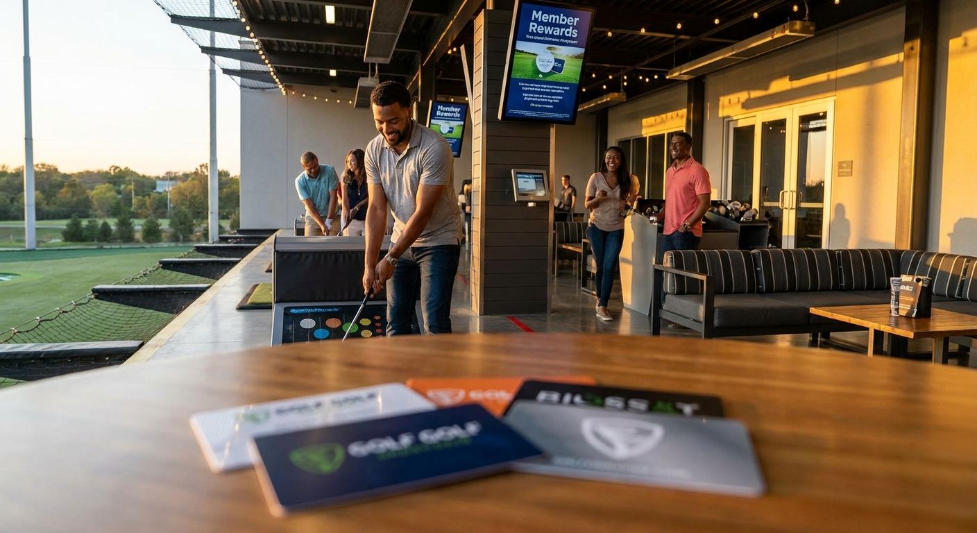 Retention marketing for driving range venues
